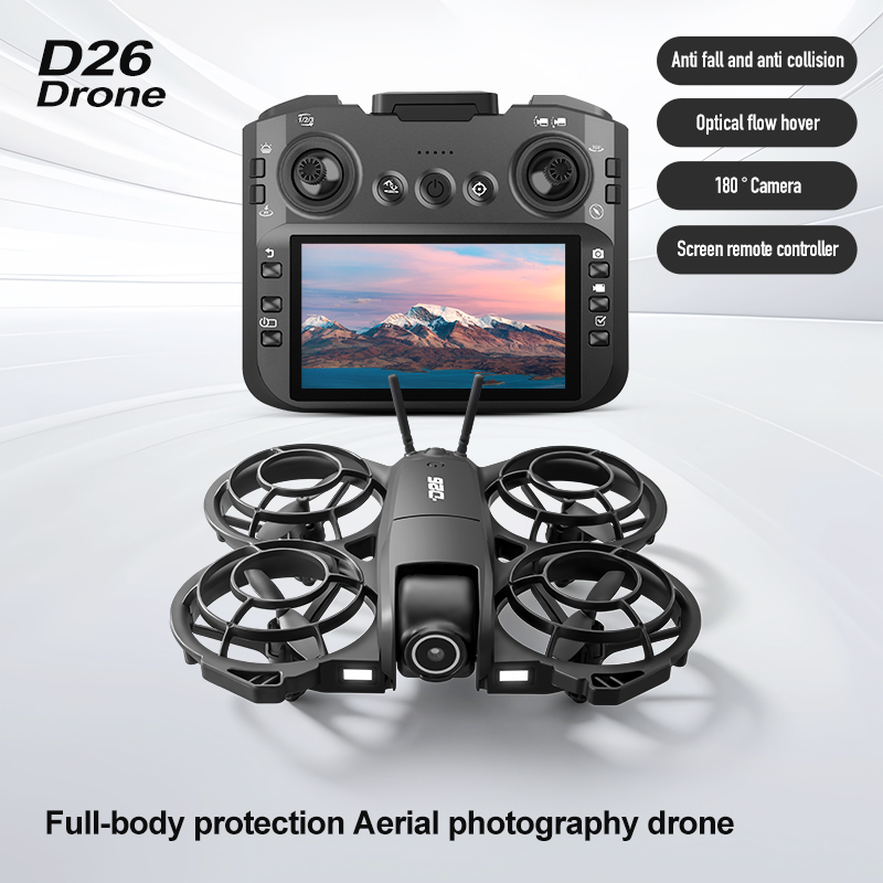 Dron D26 4K Aéreo HD 180 °   D - Drone Gimbal Case reseña y precio